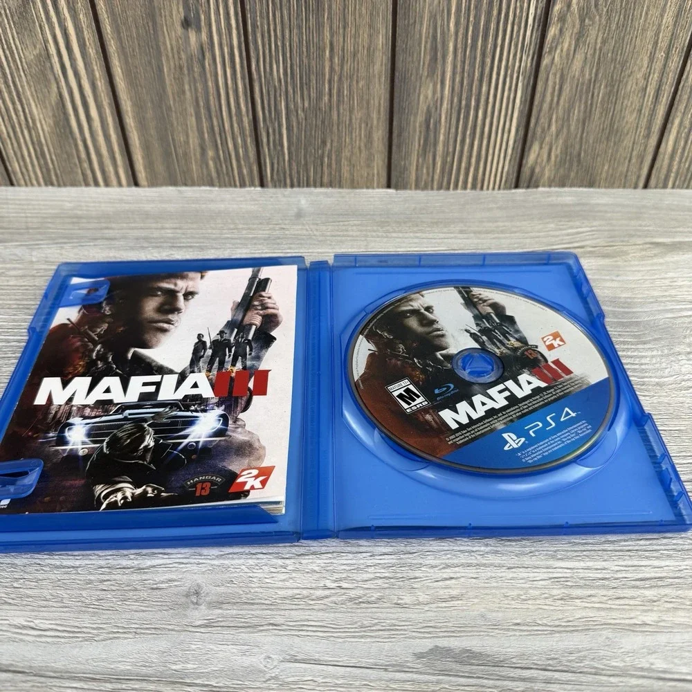 Sony PlayStation PS4 Mafia III Hangar 13 2K Video Game Tested Working